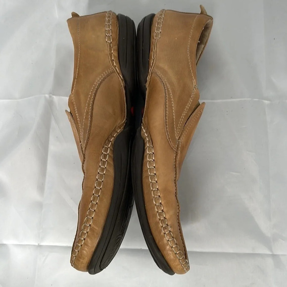 PILINKOS Mens Slip On Loafer Nude Tan Genuine Leather Rubber Soles Size 42 - Picture 3 of 12